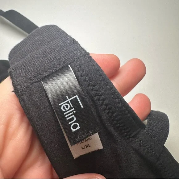 NWT Felina Black Blissful Comfort Bralette Size L/XL - Picture 2 of 9